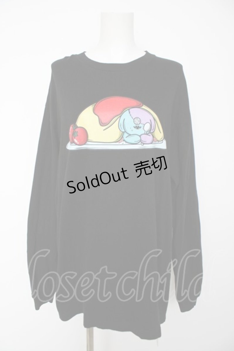 画像1: NieR Clothing / ONE君×オムライスCOTTON CUTSEW XL 黒 Y-26-09-22-058-PU-TO-SZ-ZY (1)