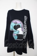 画像1: NieR Clothing / おにぎりONE君 COTTON CUTSEW カットソー XL 紺 Y-26-09-22-059-PU-TO-SZ-ZY (1)