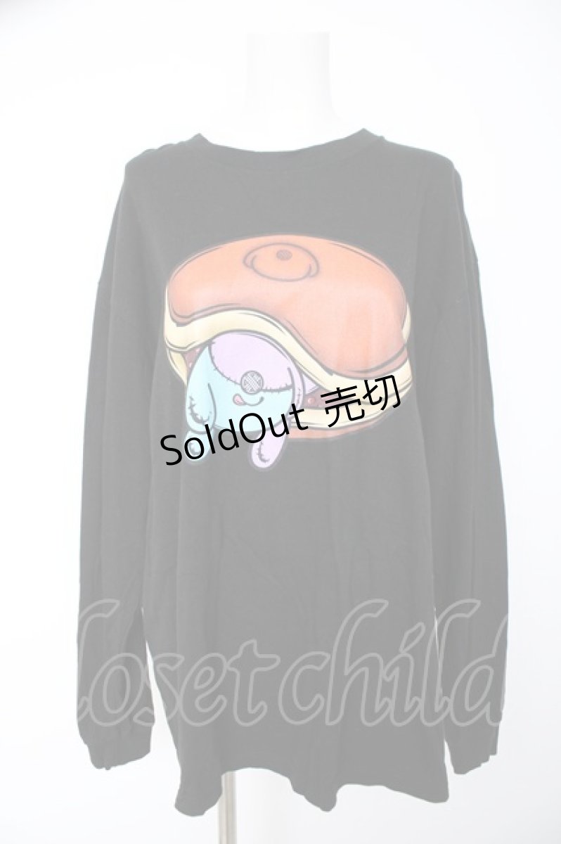 画像1: NieR Clothing / ONE君×どらやきCOTTON CUTSEW L 黒 Y-26-09-22-060-PU-TO-SZ-ZY (1)