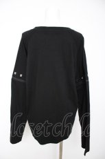 画像2: HIDOLATRAL THEODOL / 3wayイラストラグランTシャツ GRAY BORDER F ブラック Y-26-09-22-065-PU-TO-SZ-ZY (2)
