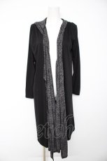 画像1: GHOST of HARLEM / レイヤード風カーディガン F 黒×グレー Y-26-09-22-066-PU-TO-SZ-ZY (1)