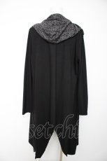画像2: GHOST of HARLEM / レイヤード風カーディガン F 黒×グレー Y-26-09-22-066-PU-TO-SZ-ZY (2)