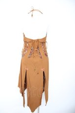 画像2: Ozz oneste / 彼岸花刀刺繍ワンピース  からし Y-26-09-22-082-OO-OP-SZ-ZY (2)