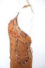 画像3: Ozz oneste / 彼岸花刀刺繍ワンピース  からし Y-26-09-22-082-OO-OP-SZ-ZY (3)