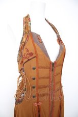 画像4: Ozz oneste / 彼岸花刀刺繍ワンピース  からし Y-26-09-22-082-OO-OP-SZ-ZY (4)