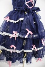 画像6: BABY,THE STARS SHINE BRIGHT / Eternal Ribbon Featheryジャンパースカート  ネイビー Y-26-09-22-084-BA-OP-SZ-ZY (6)