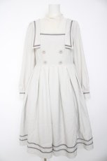画像1: Melody BasKet / グレイスセーラーワンピース M グレー Y-26-09-22-101-LO-OP-SZ-ZS (1)