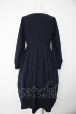 画像2: Melody BasKet / フロント切替クラシカルワンピース M ネイビー Y-26-09-22-103-LO-OP-SZ-ZY (2)