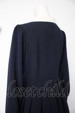 画像4: Melody BasKet / フロント切替クラシカルワンピース M ネイビー Y-26-09-22-103-LO-OP-SZ-ZY (4)