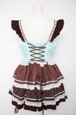 画像2: Doll Paradise / チョコミントコルセット風ジャンパースカート L チョコミント Y-26-09-22-104-LO-OP-SZ-ZY (2)