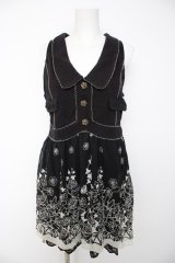 axes femme / ベストレイヤード風チュニック M 黒 Y-26-09-24-046-AX