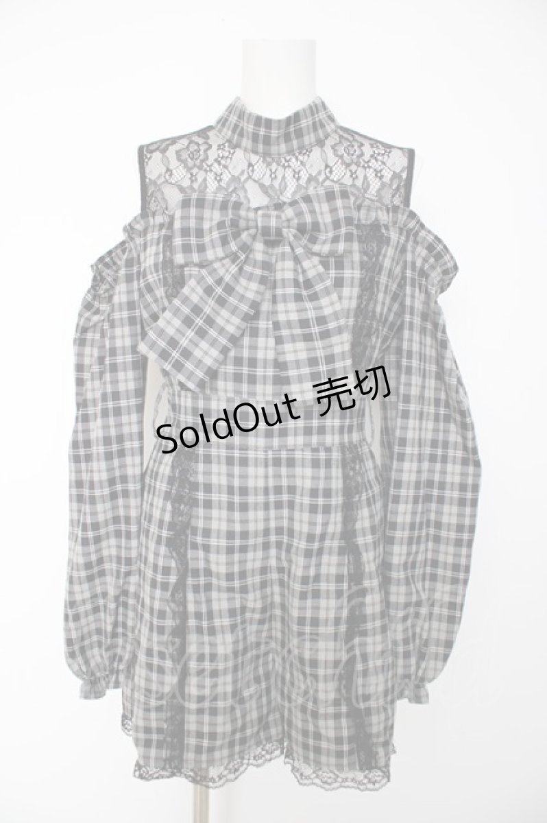 画像1: Ank Rouge / Bigリボンコンビネゾン M グレー Y-26-09-24-052-CA-OP-SZ-ZY (1)