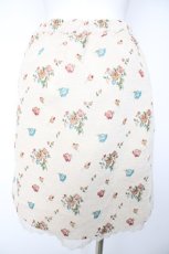 画像2: axes femme POETIQUE / フラワー刺繍ミニスカート M 生成り Y-26-09-24-086-AX-SK-SZ-ZY (2)