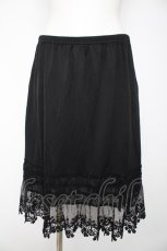 画像1: axes femme / 裾レースインナースカート M 黒 Y-26-09-24-091-AX-SK-SZ-ZY (1)