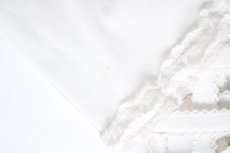 画像2: INGEBORG / フリルレースストレッチパンツ  オフシロ Y-26-09-24-092-LO-PA-SZ-ZY (2)
