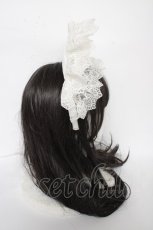 画像3: ATELIER PIERROT / Sweet Lace Ribbon Headband  白 Y-26-09-24-014-EL-AC-SZ-ZY (3)