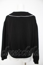画像2: axes femme POETIQUE / 猫刺繍トップス M 黒 Y-26-09-24-025-AX-TO-SZ-ZY (2)