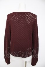 画像2: PINK HOUSE / お花モチーフいっぱいニットカーディガン F ブラウン Y-26-09-24-032-LO-TO-SZ-ZY (2)