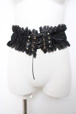 画像1: axes femme / レースコルセットベルト  黒 Y-26-09-25-008-AX-ZA-SZ-ZY (1)
