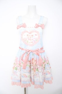 Preview of キャットプリントサロペット S サックス