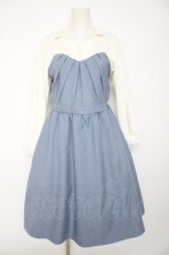 画像1: axes femme / レイヤード風ワンピース M サックス Y-26-09-25-044-AX-OP-SZ-ZY (1)