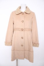 画像1: axes femme / レース使いコート M ベージュ Y-26-09-25-053-AX-CO-SZ-ZY (1)