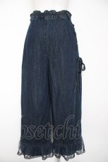 画像2: axes femme / 裾レースストレートデニムパンツ F インディゴ Y-26-09-25-060-AX-PA-SZ-ZY (2)
