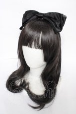 画像1: m petit by misako / ビックリボンカチューシャ  黒 Y-26-09-25-013-LO-AC-SZ-ZY (1)