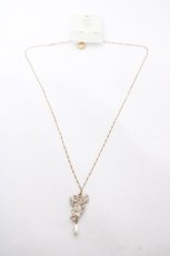 画像2: axes femme / ユリモチーフネックレス  ゴールド Y-26-09-25-002-AX-AC-SZ-ZY (2)