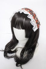 画像1: hiroko tokumine / 和柄ヘッドドレス  黒 Y-26-09-25-016-LO-AC-SZ-ZY (1)