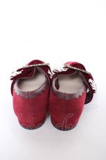画像3: axes femme / ベロアリボンバレエシューズ S ワイン Y-26-09-25-026-AX-SH-SZ-ZY (3)