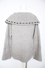 画像2: axes femme / ローズコサージュ付きニット F グレー Y-26-09-25-029-AX-TO-SZ-ZY (2)