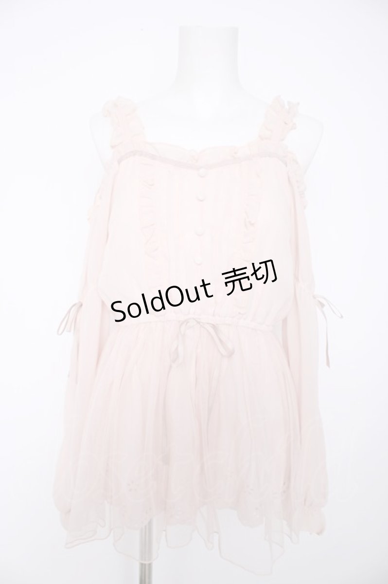 画像1: LIZ LISA / カットワークレーストップス 0 ピンク Y-26-09-25-031-LO-TO-SZ-ZY (1)