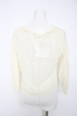 画像2: axes femme / モチーフレース使いカーディガン M 生成り Y-26-09-25-033-AX-TO-SZ-ZY (2)