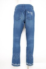 画像2: axes femme / バラ刺繍デニムパンツ M インディゴ Y-26-09-26-037-AX-PA-SZ-ZY (2)