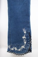 画像4: axes femme / バラ刺繍デニムパンツ M インディゴ Y-26-09-26-037-AX-PA-SZ-ZY (4)