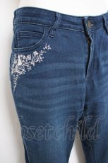 画像3: axes femme / 猫刺繍デニムパンツ M インディゴ Y-26-09-26-038-AX-PA-SZ-ZY (3)