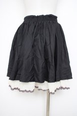 画像2: axes femme / ダブルレースアップスリットスカート M 黒 Y-26-09-26-040-AX-SK-SZ-ZY (2)