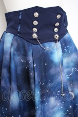 画像3: axes femme / ステラプリントイレヘムスカート F 紺 Y-26-09-26-041-AX-SK-SZ-ZY (3)