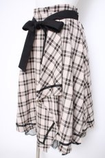画像3: axes femme POETIQUE / チェックラッフルフリルスカート M 黒 Y-26-09-26-052-AX-SK-SZ-ZY (3)