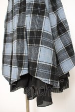 画像3: axes femme POETIQUE / 起毛チェックタックスカート M 黒×ブルー Y-26-09-26-055-AX-SK-SZ-ZY (3)