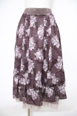 画像1: axes femme / グランブーケ柄スカート F Dブラウン Y-26-09-26-060-AX-SK-SZ-ZY (1)