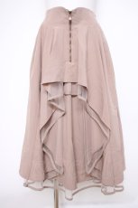 画像1: axes femme / フロントジップイレヘムスカート F ベージュ Y-26-09-26-065-AX-TO-SZ-ZY (1)