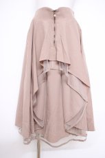 画像1: axes femme / フロントジップイレヘムスカート F ベージュ Y-26-09-26-066-AX-TO-SZ-ZY (1)