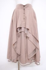 画像1: axes femme / フロントジップイレヘムスカート F ベージュ Y-26-09-26-067-AX-TO-SZ-ZY (1)
