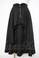 画像1: axes femme / フロントジップイレヘムスカート F 黒 Y-26-09-26-068-AX-TO-SZ-ZY (1)