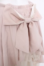 画像2: axes femme POETIQUE / リボン付きバックフリルスカート M ピンク Y-26-09-26-070-AX-SK-SZ-ZY (2)