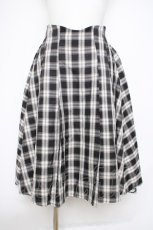 画像2: axes femme POETIQUE / リボン付きバックフリルスカート M 黒 Y-26-09-26-071-AX-SK-SZ-ZY (2)