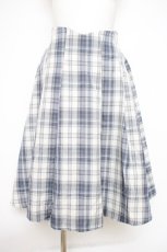 画像3: axes femme POETIQUE / リボン付きバックフリルスカート M ブルー Y-26-09-26-072-AX-SK-SZ-ZY (3)
