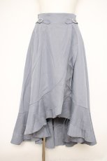 画像1: axes femme POETIQUE / ラッフルフリルイレヘムスカート M サックス Y-26-09-26-073-AX-SK-SZ-ZY (1)